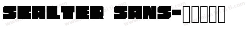 scalter sans字体转换